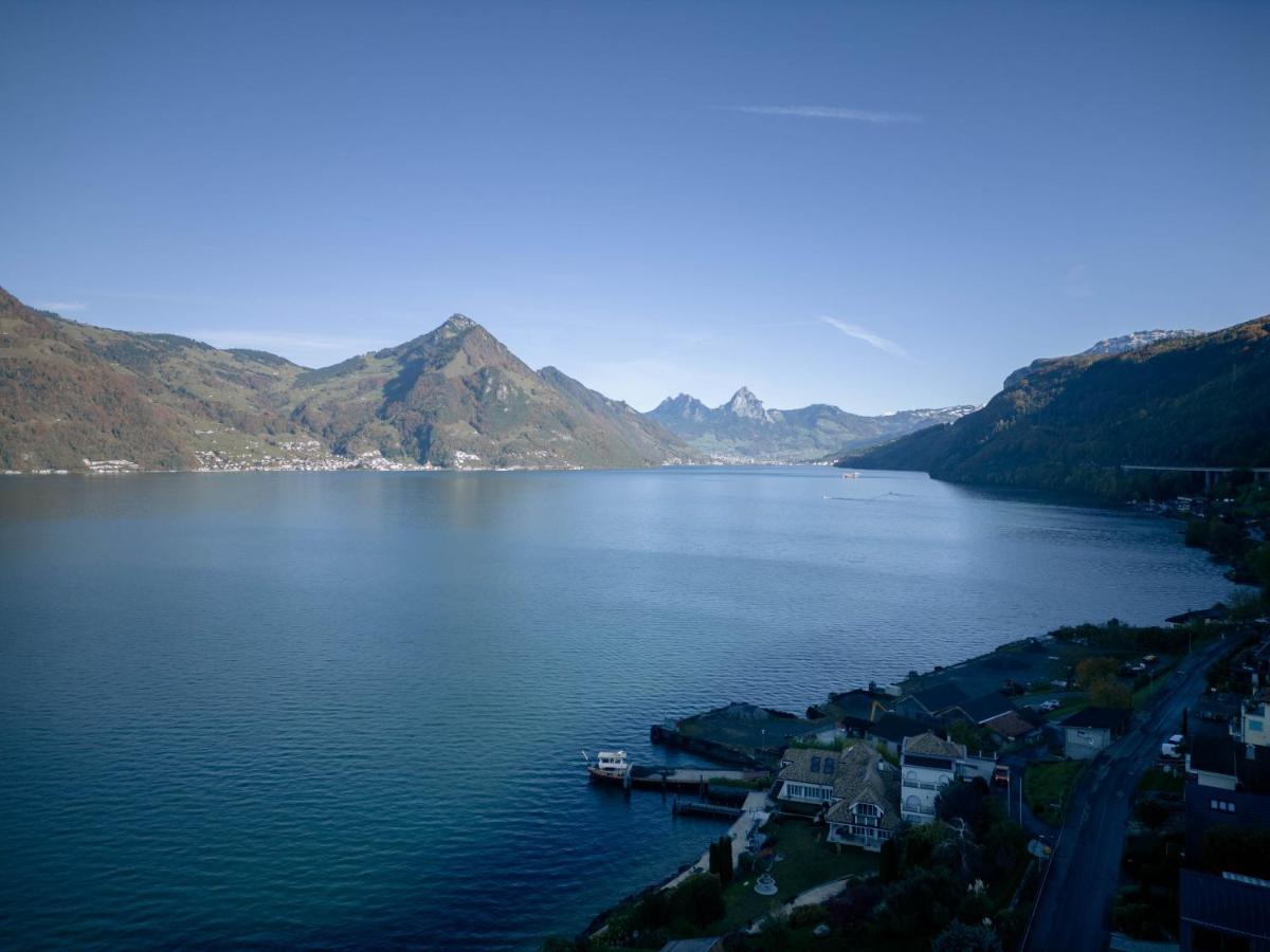 Chez-Marie Vue Fantastique Entre Lac Et Montagne Beckenried Extérieur photo
